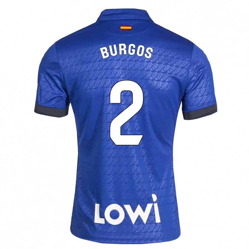 Danxen Heren Curro Burgos #2 Blauw Wit Zwart Thuisshirt Thuistenue 2026/27 T-Shirt