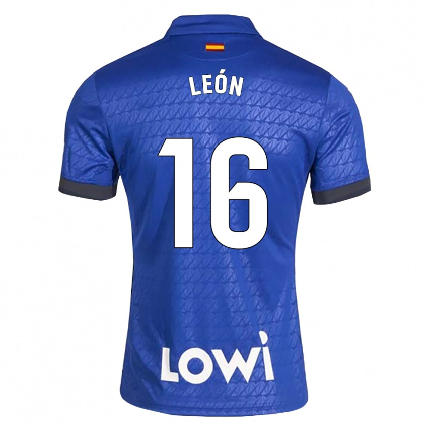 Danxen Heren Carlos León #16 Blauw Wit Zwart Thuisshirt Thuistenue 2026/27 T-Shirt