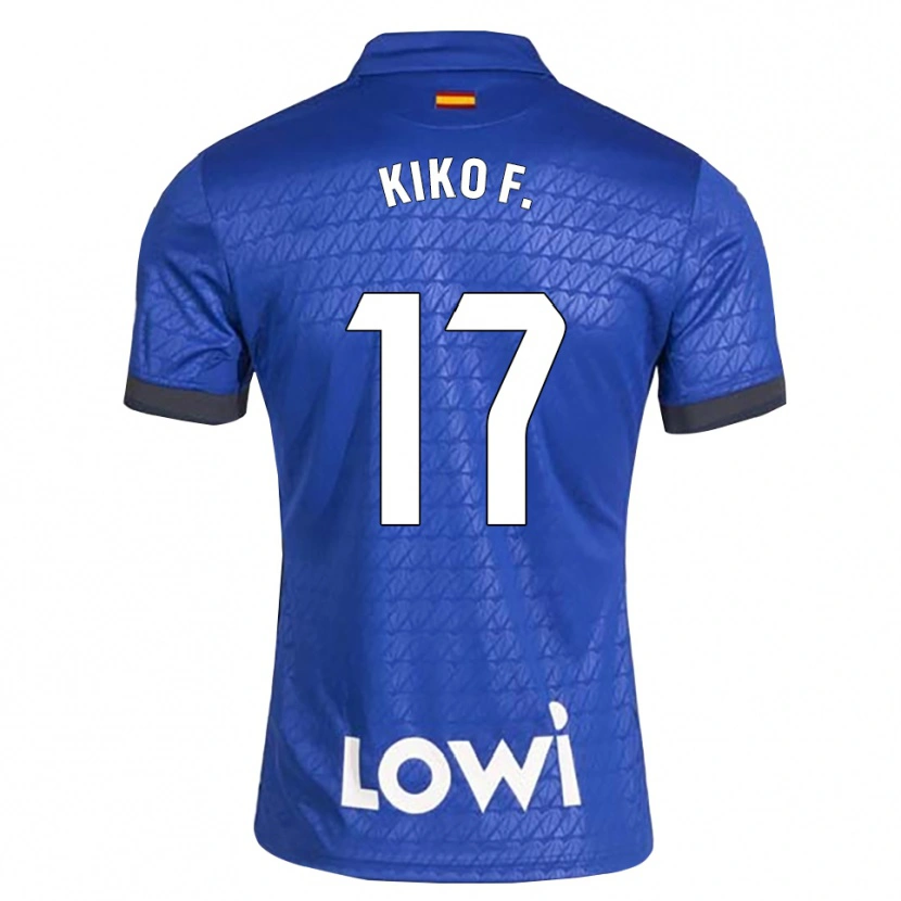 Danxen Heren Kiko Femenía #17 Blauw Wit Zwart Thuisshirt Thuistenue 2026/27 T-Shirt