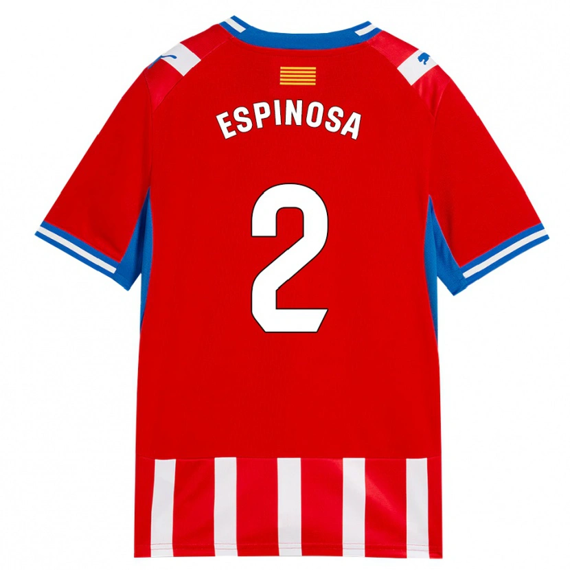 Danxen Heren Bernardo Espinosa #2 Rood Wit Hemelsblauw Thuisshirt Thuistenue 2026/27 T-Shirt