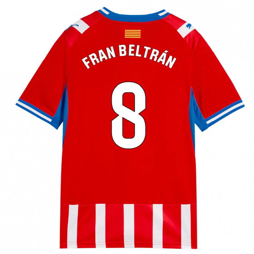 Danxen Heren Fran Beltrán #8 Rood Wit Hemelsblauw Thuisshirt Thuistenue 2026/27 T-Shirt