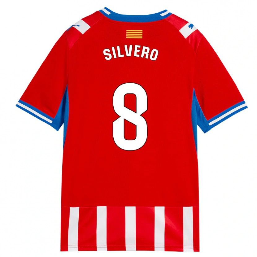 Danxen Heren Pol Silvero #8 Rood Wit Hemelsblauw Thuisshirt Thuistenue 2026/27 T-Shirt