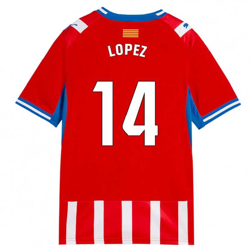 Danxen Heren Judith López #14 Rood Wit Hemelsblauw Thuisshirt Thuistenue 2026/27 T-Shirt