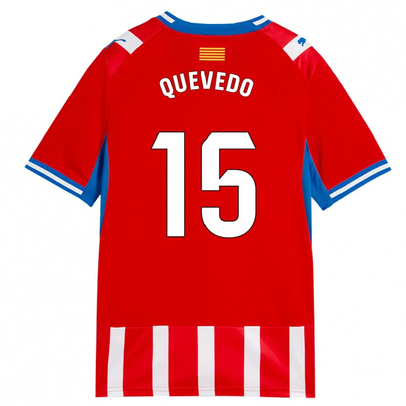 Danxen Heren Erik Quevedo #15 Rood Wit Hemelsblauw Thuisshirt Thuistenue 2026/27 T-Shirt