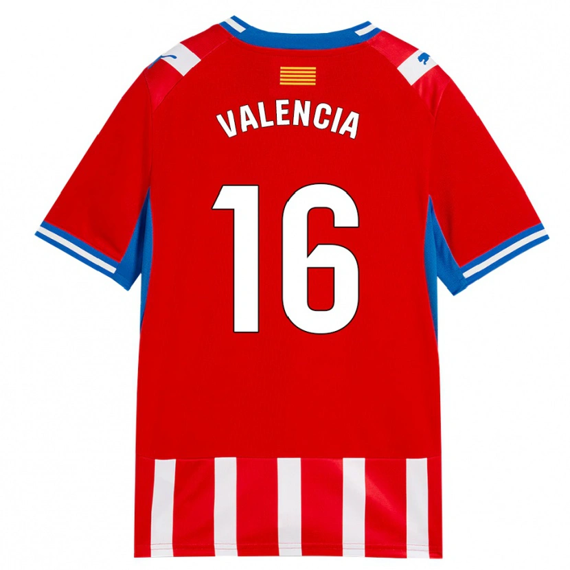 Danxen Heren Carla Valencia #16 Rood Wit Hemelsblauw Thuisshirt Thuistenue 2026/27 T-Shirt