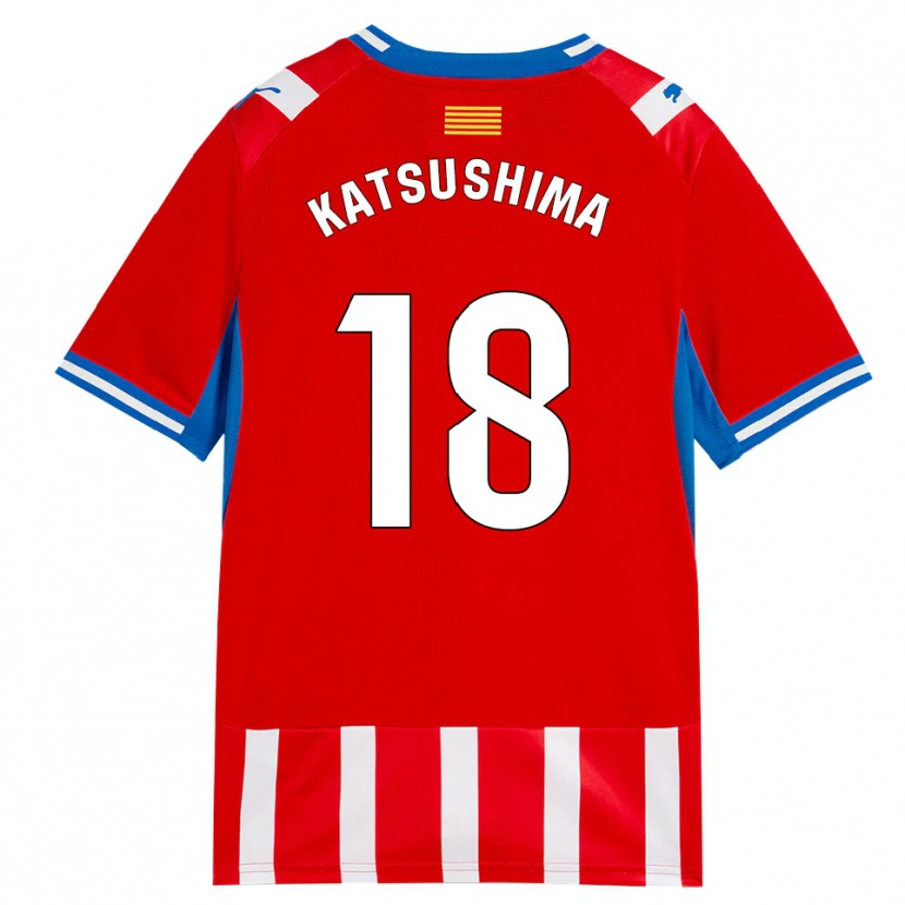 Danxen Heren Shinnosuke Katsushima #18 Rood Wit Hemelsblauw Thuisshirt Thuistenue 2026/27 T-Shirt