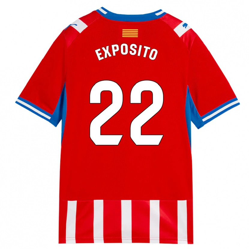 Danxen Heren Samu Exposito #22 Rood Wit Hemelsblauw Thuisshirt Thuistenue 2026/27 T-Shirt