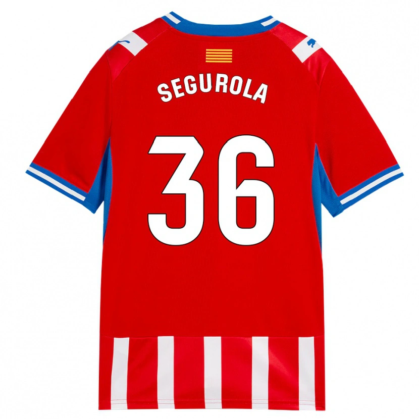 Danxen Heren Anartz Segurola #36 Rood Wit Hemelsblauw Thuisshirt Thuistenue 2026/27 T-Shirt