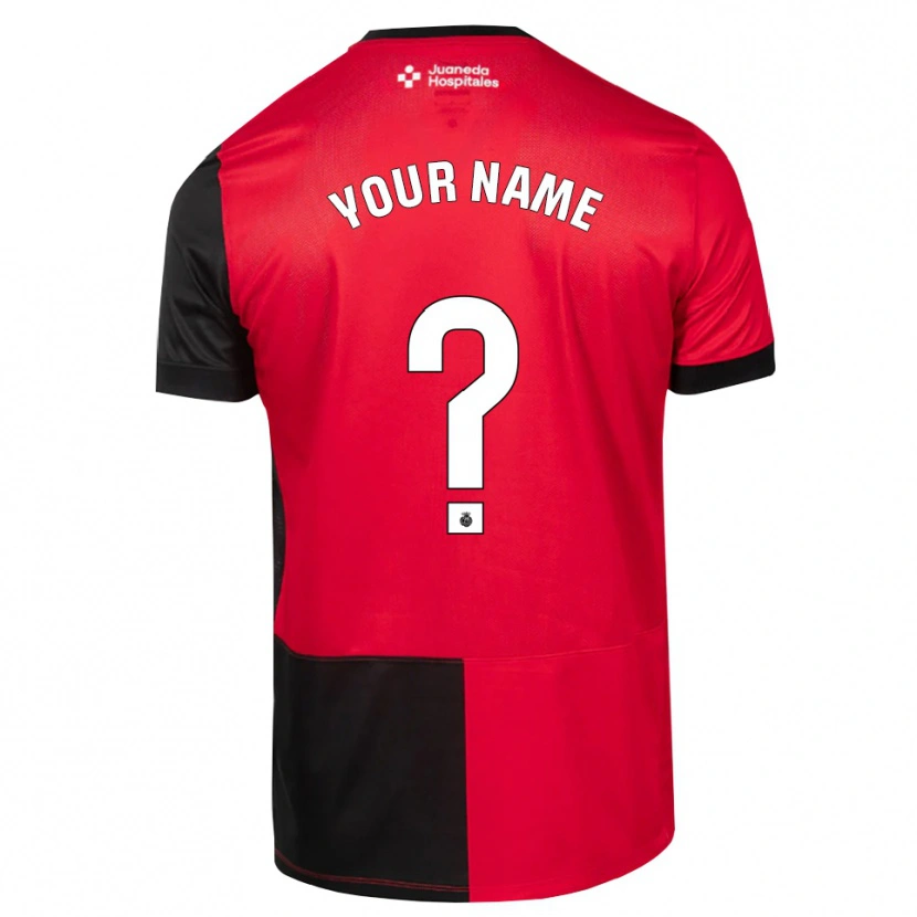Danxen Heren Uw Naam #0 Zwart Rood Wit Thuisshirt Thuistenue 2026/27 T-Shirt