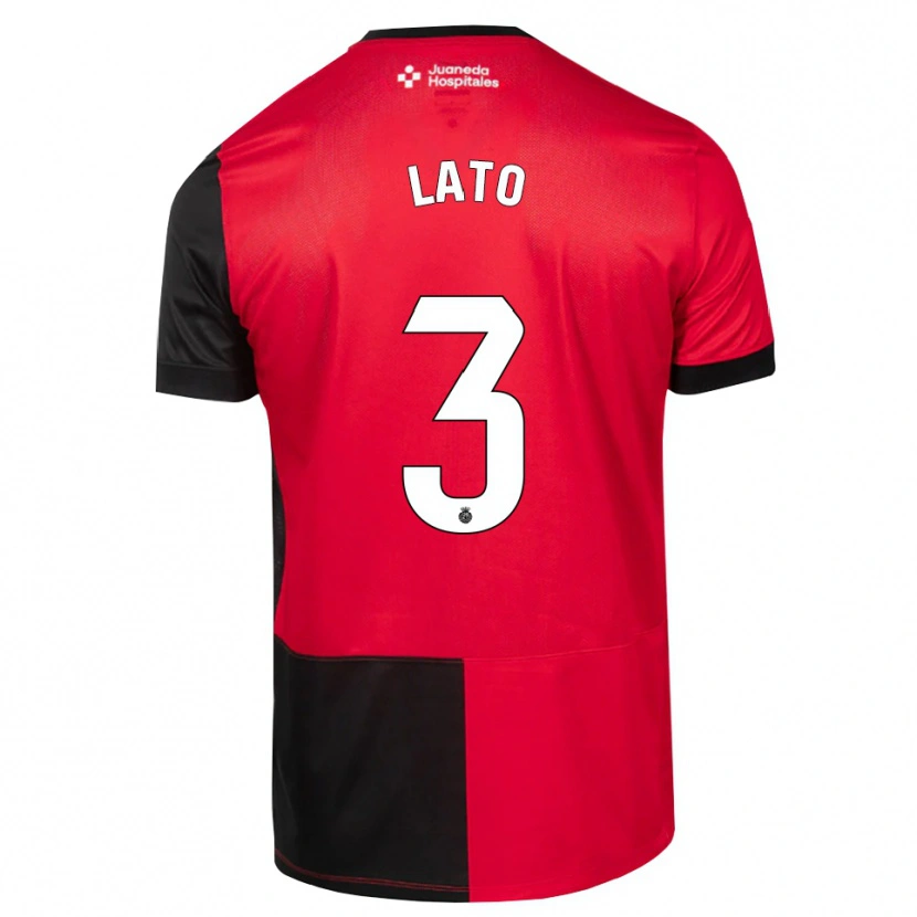 Danxen Heren Toni Lato #3 Zwart Rood Wit Thuisshirt Thuistenue 2026/27 T-Shirt