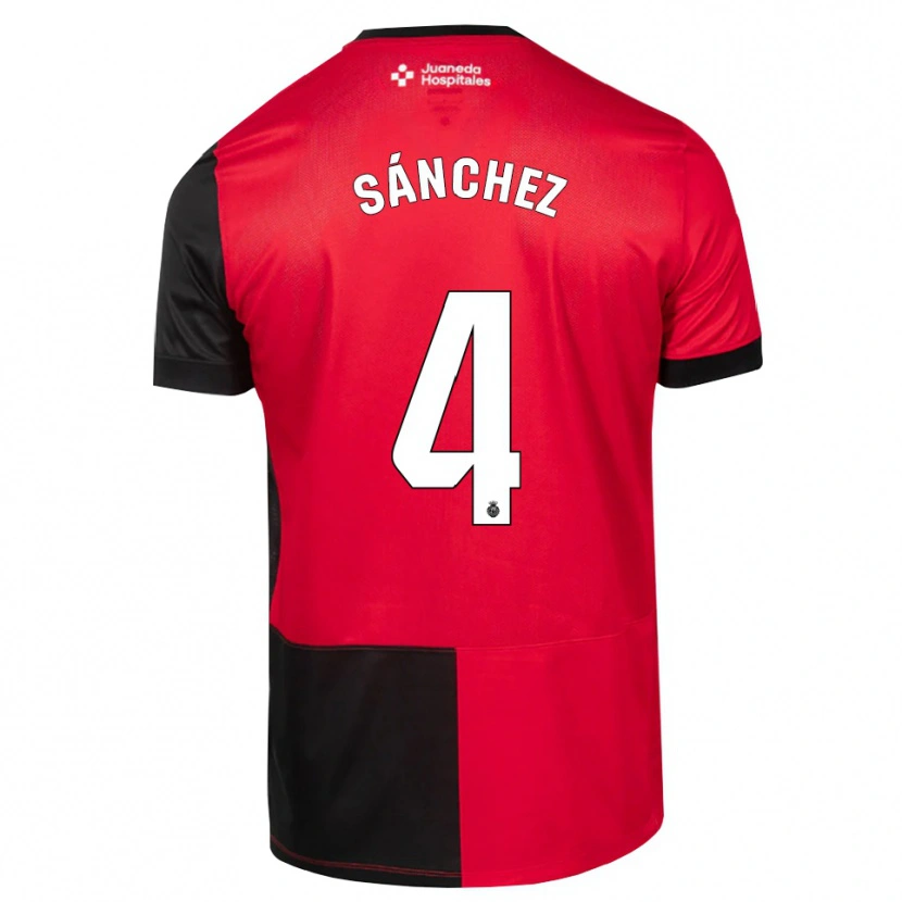 Danxen Heren Leo Sánchez #4 Zwart Rood Wit Thuisshirt Thuistenue 2026/27 T-Shirt