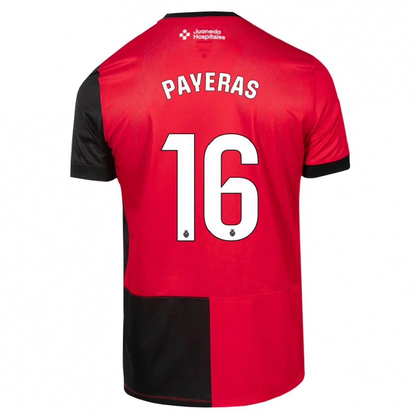 Danxen Heren Martí Payeras #16 Zwart Rood Wit Thuisshirt Thuistenue 2026/27 T-Shirt