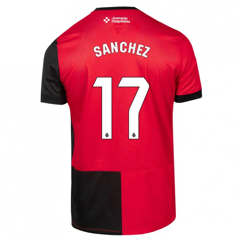 Danxen Heren Avelino Sánchez #17 Zwart Rood Wit Thuisshirt Thuistenue 2026/27 T-Shirt