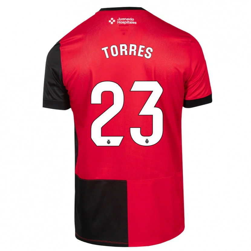 Danxen Heren Iker Torres #23 Zwart Rood Wit Thuisshirt Thuistenue 2026/27 T-Shirt