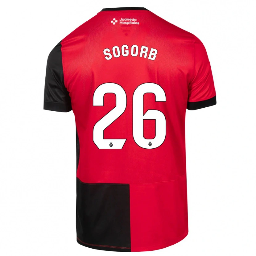 Danxen Heren Carles Sogorb #26 Zwart Rood Wit Thuisshirt Thuistenue 2026/27 T-Shirt