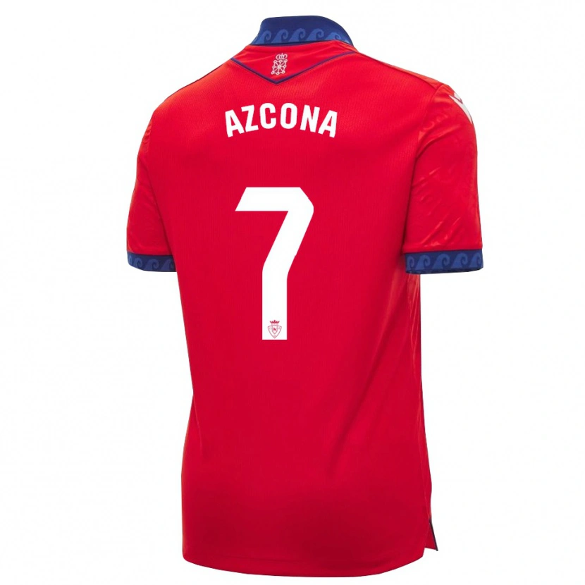 Danxen Heren Rubén Azcona #7 Rood Marineblauw Wit Thuisshirt Thuistenue 2026/27 T-Shirt