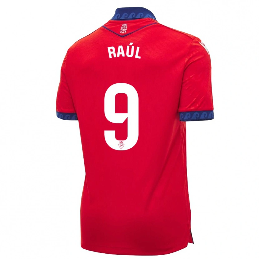 Danxen Heren Raúl García #9 Rood Marineblauw Wit Thuisshirt Thuistenue 2026/27 T-Shirt
