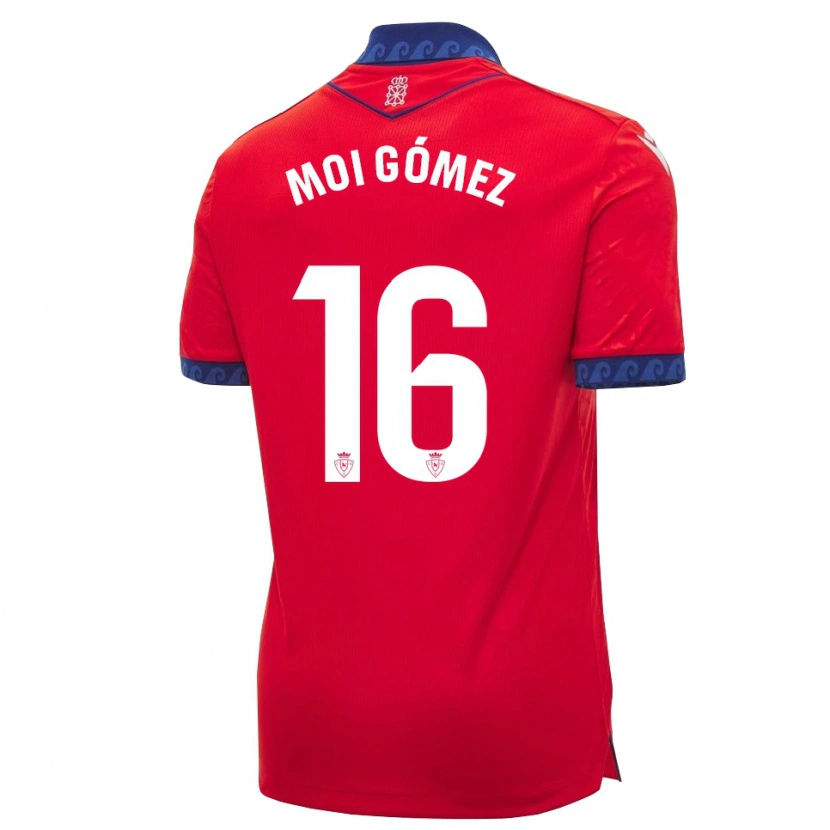 Danxen Heren Moi Gómez #16 Rood Marineblauw Wit Thuisshirt Thuistenue 2026/27 T-Shirt