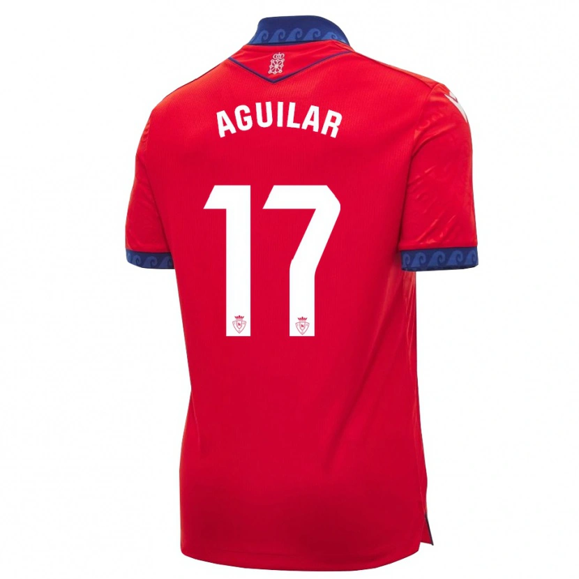 Danxen Heren Eneko Aguilar #17 Rood Marineblauw Wit Thuisshirt Thuistenue 2026/27 T-Shirt