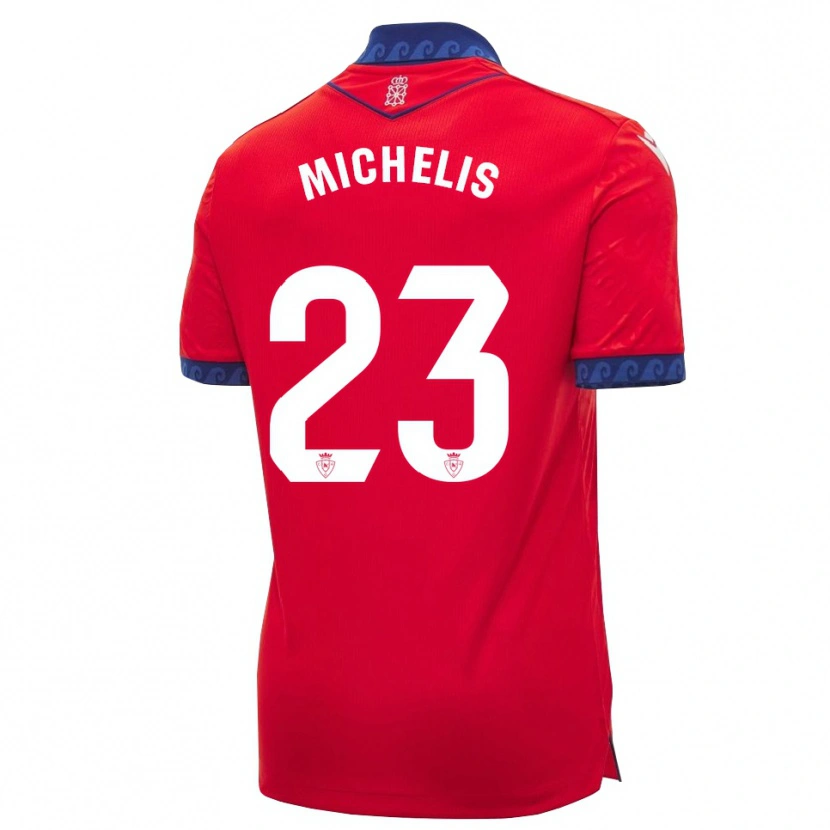 Danxen Heren Nikolaos Michelis #23 Rood Marineblauw Wit Thuisshirt Thuistenue 2026/27 T-Shirt