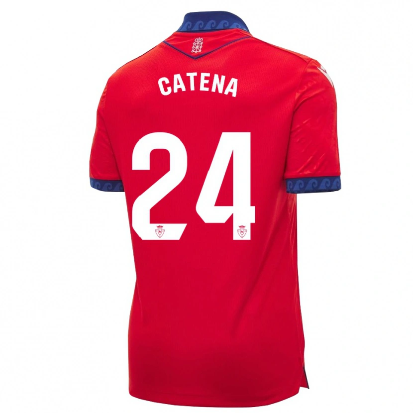 Danxen Heren Alejandro Catena #24 Rood Marineblauw Wit Thuisshirt Thuistenue 2026/27 T-Shirt
