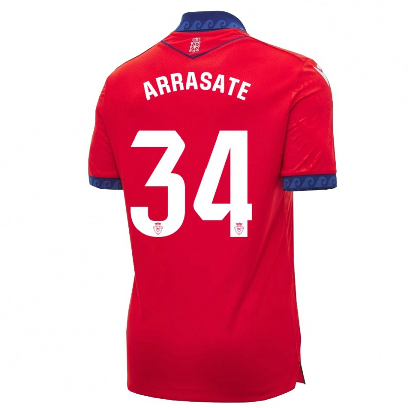 Danxen Heren Ibai Arrasate #34 Rood Marineblauw Wit Thuisshirt Thuistenue 2026/27 T-Shirt
