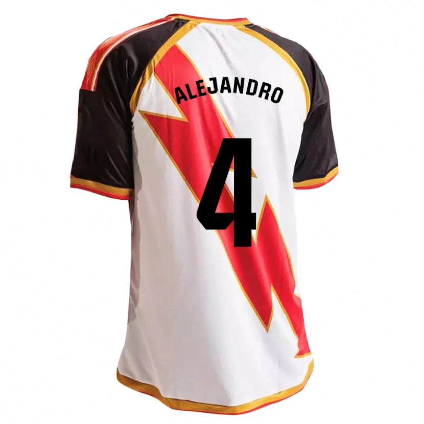 Danxen Heren Alejandro López #4 Zwart Rood Wit Goud Thuisshirt Thuistenue 2026/27 T-Shirt