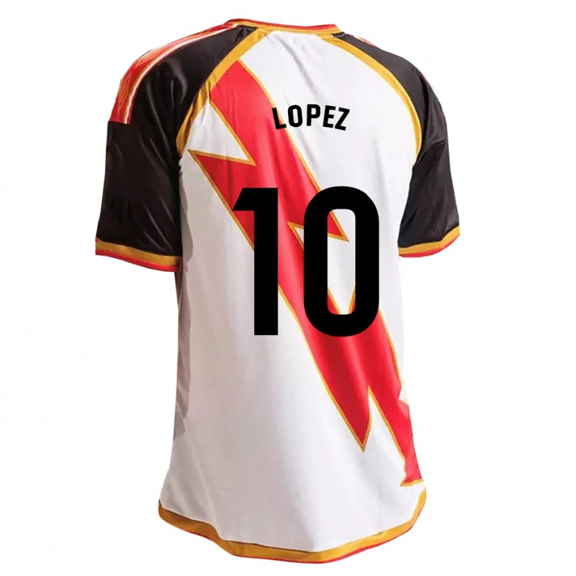 Danxen Heren Asier López #10 Zwart Rood Wit Goud Thuisshirt Thuistenue 2026/27 T-Shirt