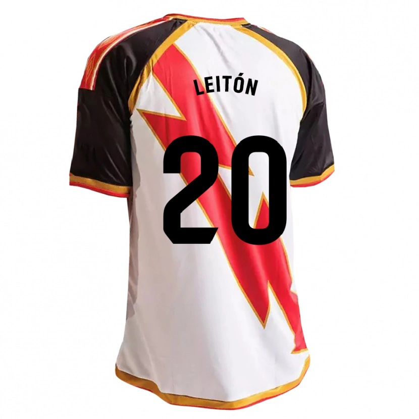 Danxen Heren Diego Leitón #20 Zwart Rood Wit Goud Thuisshirt Thuistenue 2026/27 T-Shirt
