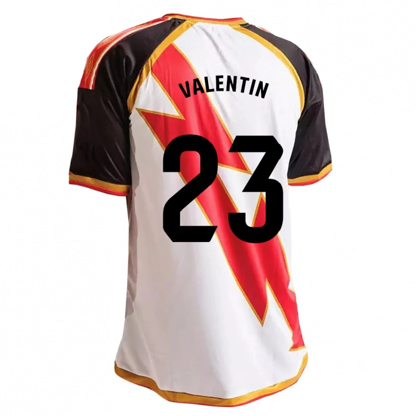Danxen Heren Óscar Valentín #23 Zwart Rood Wit Goud Thuisshirt Thuistenue 2026/27 T-Shirt