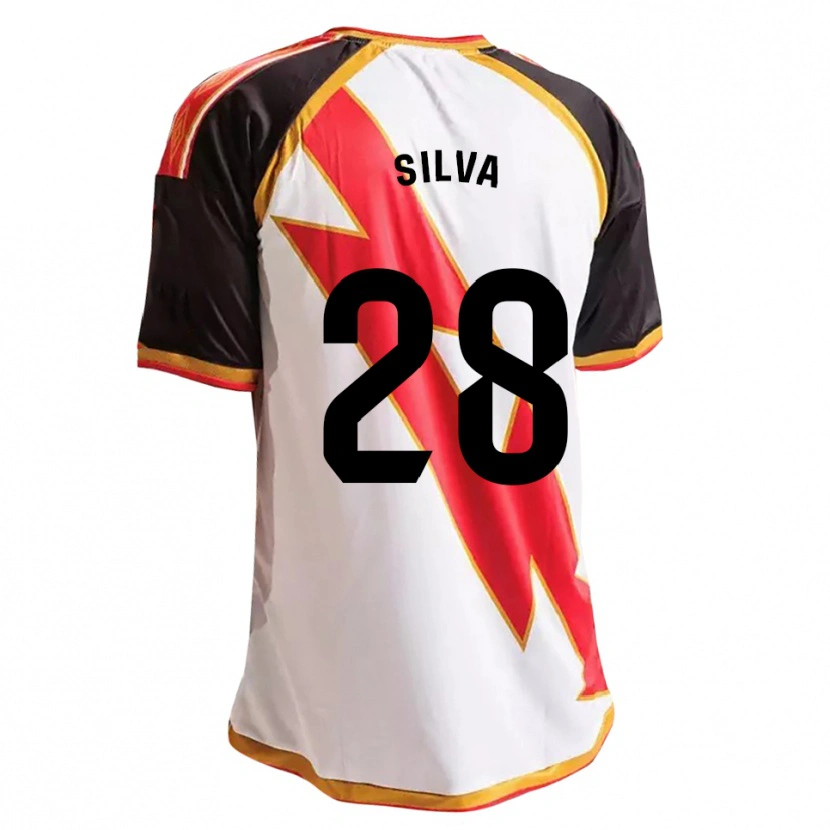 Danxen Heren Santiago Silva #28 Zwart Rood Wit Goud Thuisshirt Thuistenue 2026/27 T-Shirt