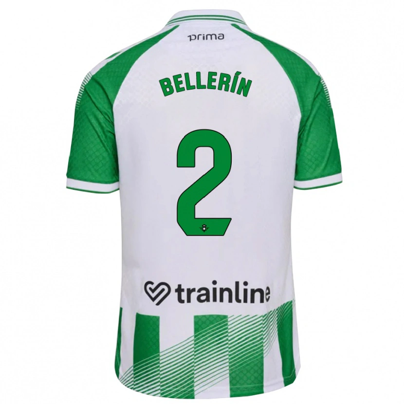 Danxen Heren Héctor Bellerín #2 Lichtgroen Zwart Wit Thuisshirt Thuistenue 2026/27 T-Shirt