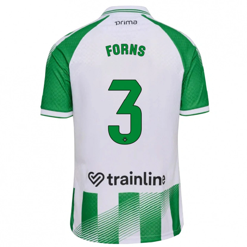 Danxen Heren Ian Forns #3 Lichtgroen Zwart Wit Thuisshirt Thuistenue 2026/27 T-Shirt