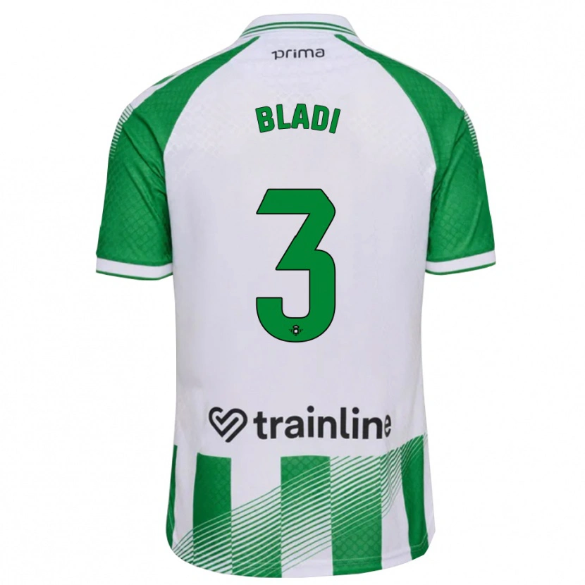 Danxen Heren Darling Bladi #3 Lichtgroen Zwart Wit Thuisshirt Thuistenue 2026/27 T-Shirt