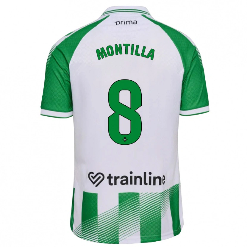 Danxen Heren Natalia Montilla #8 Lichtgroen Zwart Wit Thuisshirt Thuistenue 2026/27 T-Shirt