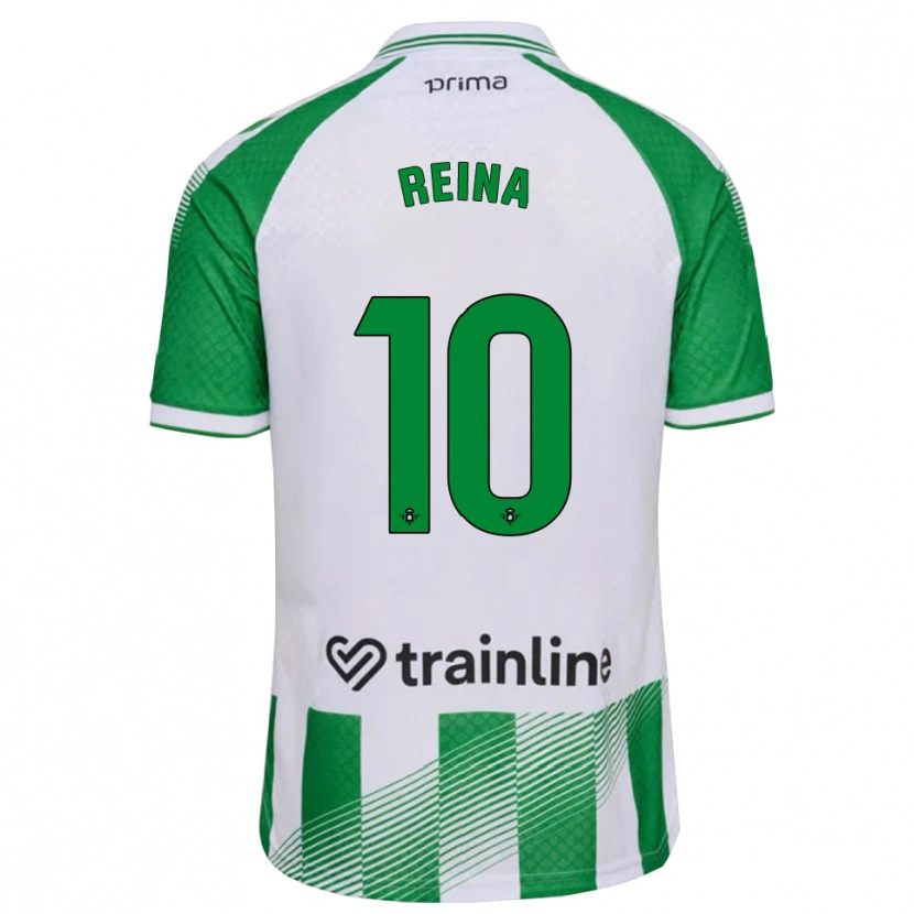 Danxen Heren Carlos Reina #10 Lichtgroen Zwart Wit Thuisshirt Thuistenue 2026/27 T-Shirt