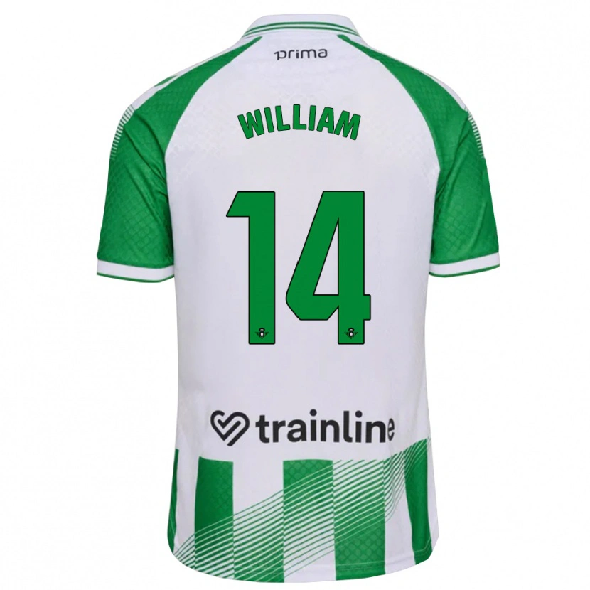 Danxen Heren William Carvalho #14 Lichtgroen Zwart Wit Thuisshirt Thuistenue 2026/27 T-Shirt