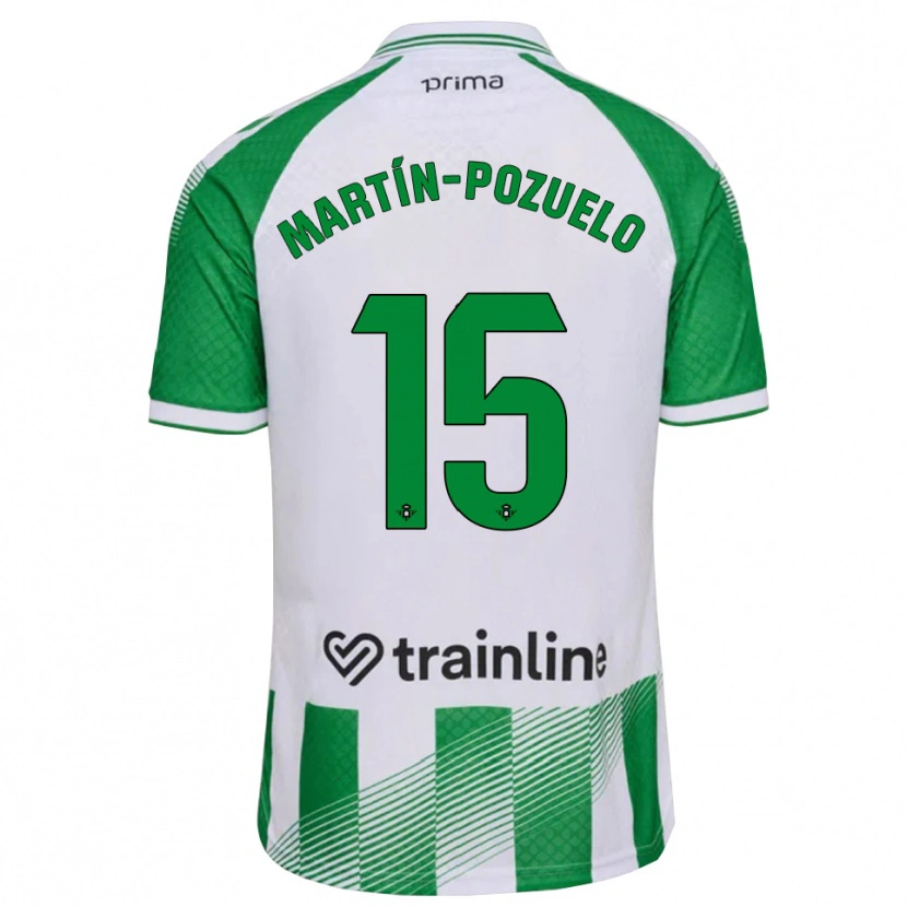 Danxen Heren Esther Martín-Pozuelo #15 Lichtgroen Zwart Wit Thuisshirt Thuistenue 2026/27 T-Shirt