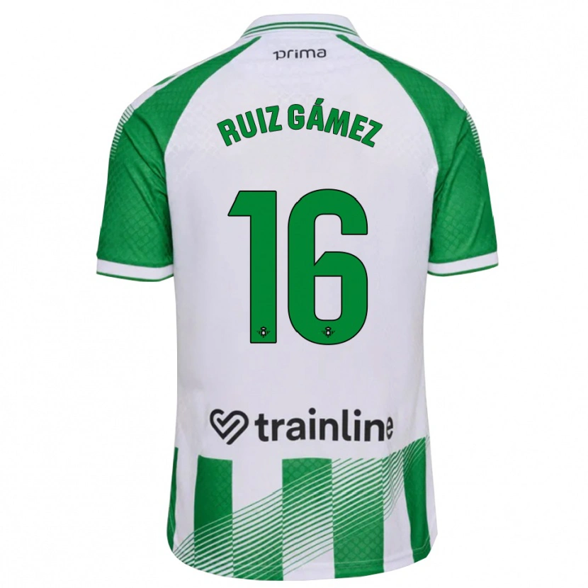 Danxen Heren María Ruiz #16 Lichtgroen Zwart Wit Thuisshirt Thuistenue 2026/27 T-Shirt