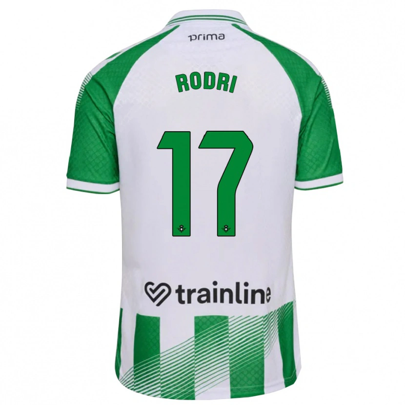 Danxen Heren Rodri Sanchez #17 Lichtgroen Zwart Wit Thuisshirt Thuistenue 2026/27 T-Shirt