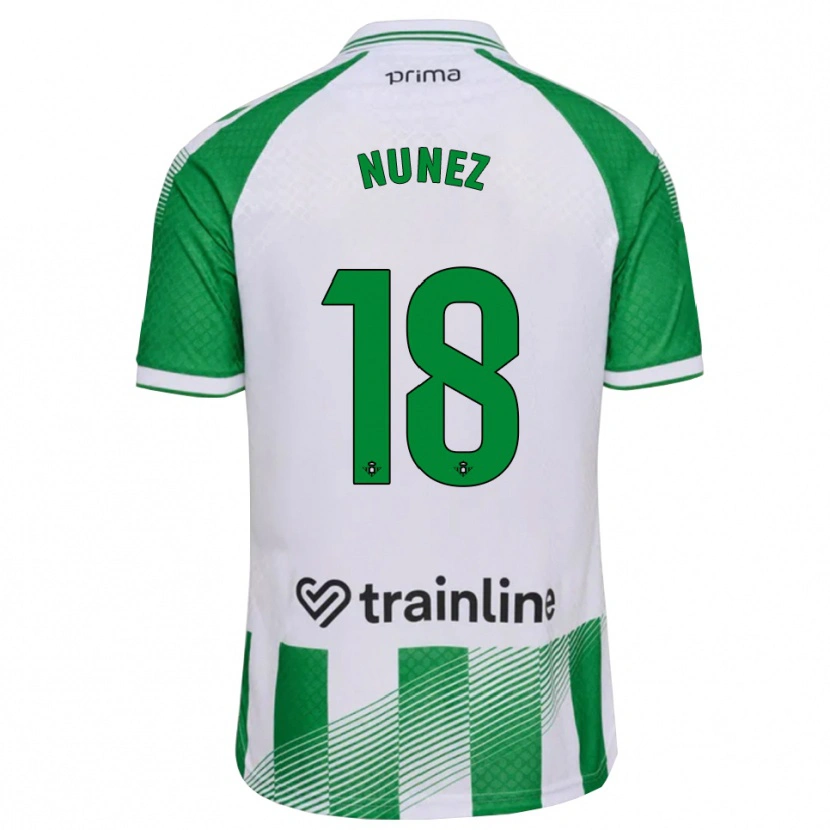 Danxen Heren Romina Núñez #18 Lichtgroen Zwart Wit Thuisshirt Thuistenue 2026/27 T-Shirt