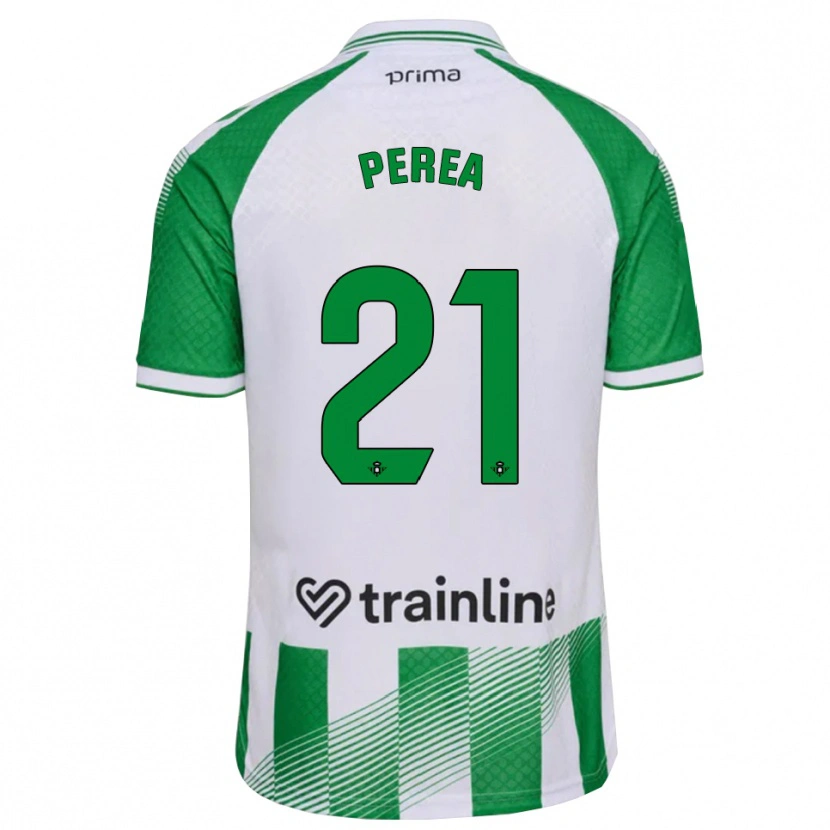 Danxen Heren Paula Perea #21 Lichtgroen Zwart Wit Thuisshirt Thuistenue 2026/27 T-Shirt