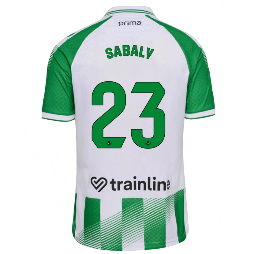 Danxen Heren Youssouf Sabaly #23 Lichtgroen Zwart Wit Thuisshirt Thuistenue 2026/27 T-Shirt