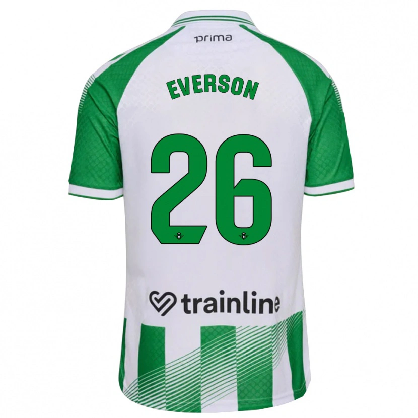 Danxen Heren Everson Luis Santana Dos Santos #26 Lichtgroen Zwart Wit Thuisshirt Thuistenue 2026/27 T-Shirt