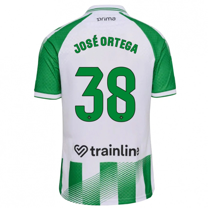Danxen Heren José Ortega #38 Lichtgroen Zwart Wit Thuisshirt Thuistenue 2026/27 T-Shirt