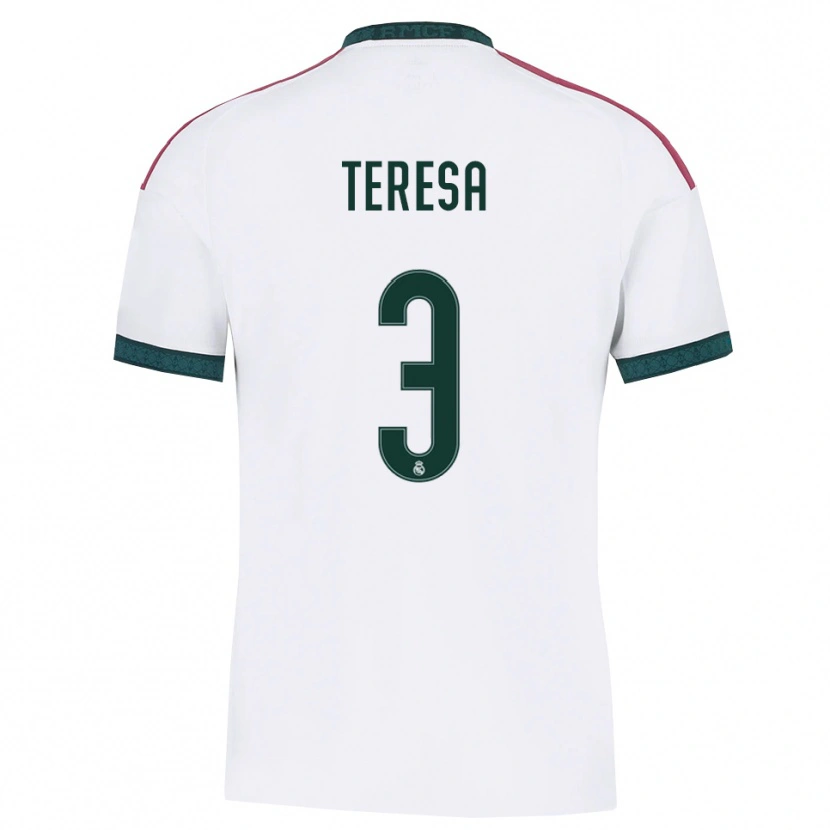 Danxen Heren Teresa Abelleira #3 Donkergroen Wit Rood Thuisshirt Thuistenue 2026/27 T-Shirt