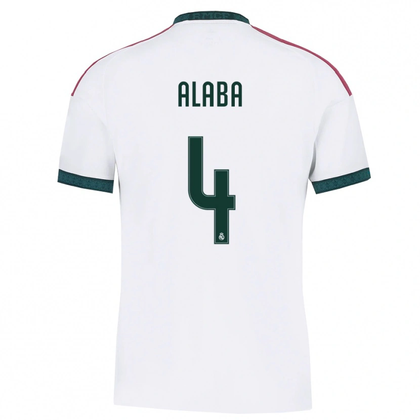 Danxen Heren David Alaba #4 Donkergroen Wit Rood Thuisshirt Thuistenue 2026/27 T-Shirt