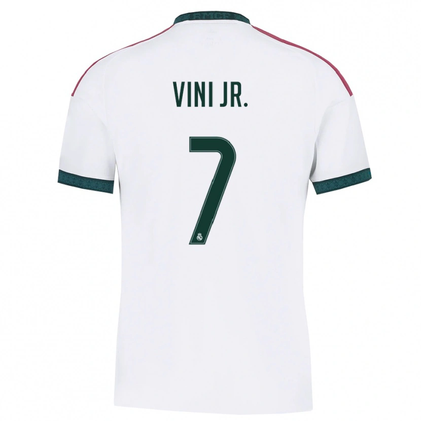 Danxen Heren Vinicius Junior #7 Donkergroen Wit Rood Thuisshirt Thuistenue 2026/27 T-Shirt