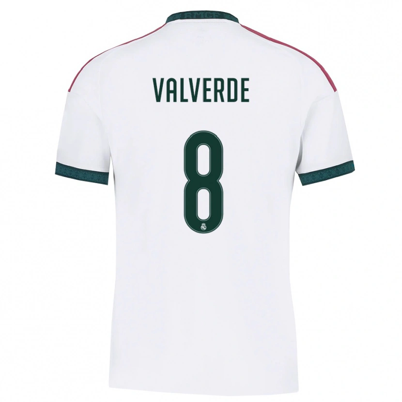 Danxen Heren Federico Valverde #8 Donkergroen Wit Rood Thuisshirt Thuistenue 2026/27 T-Shirt