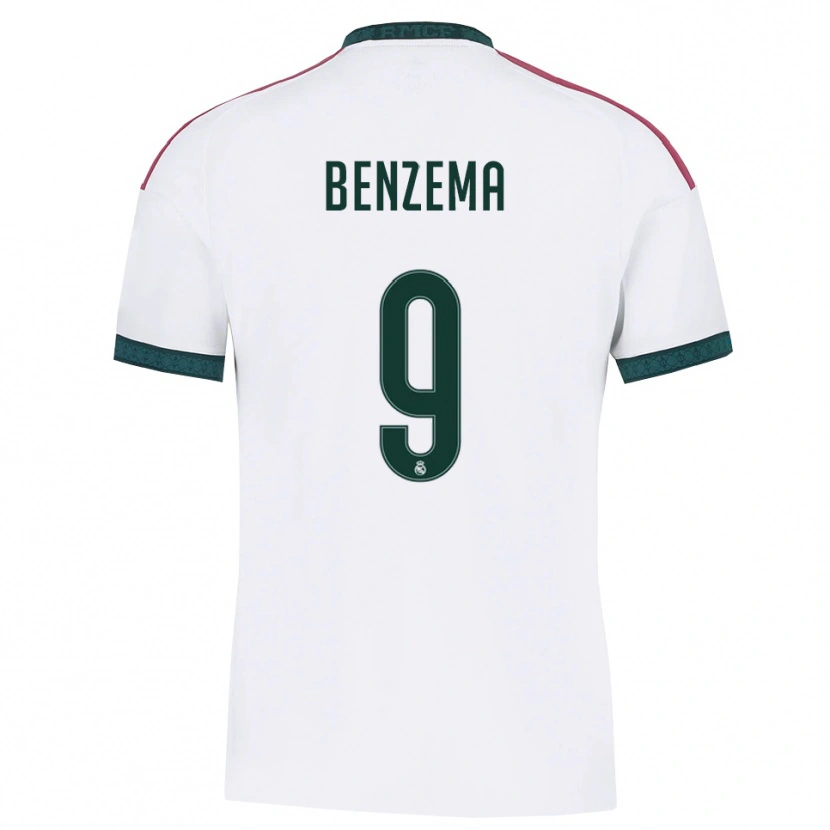 Danxen Heren Karim Benzema #9 Donkergroen Wit Rood Thuisshirt Thuistenue 2026/27 T-Shirt